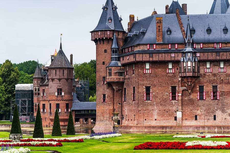 Castle Photograph - De Haar Castle. Utrecht. Netherlands #1 by Jenny Rainbow