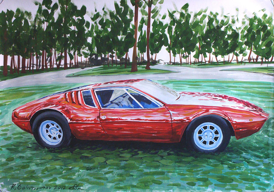 De Tomaso Mangusta #2 Painting by Rimzil Galimzyanov - Fine Art America