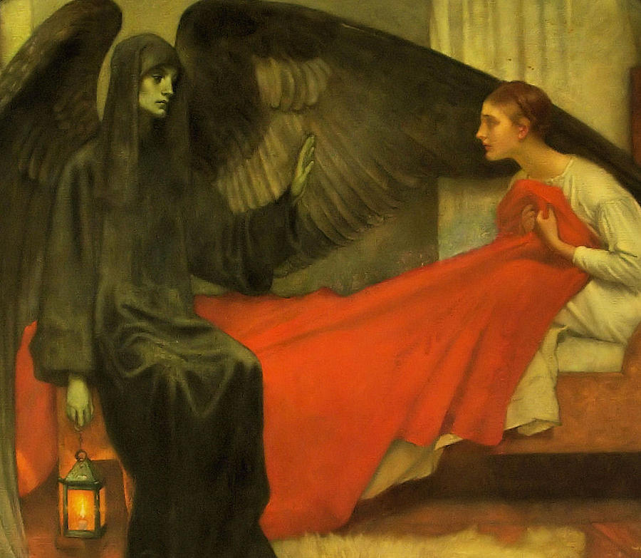 Death and the Maiden #1 Painting by MotionAge Designs