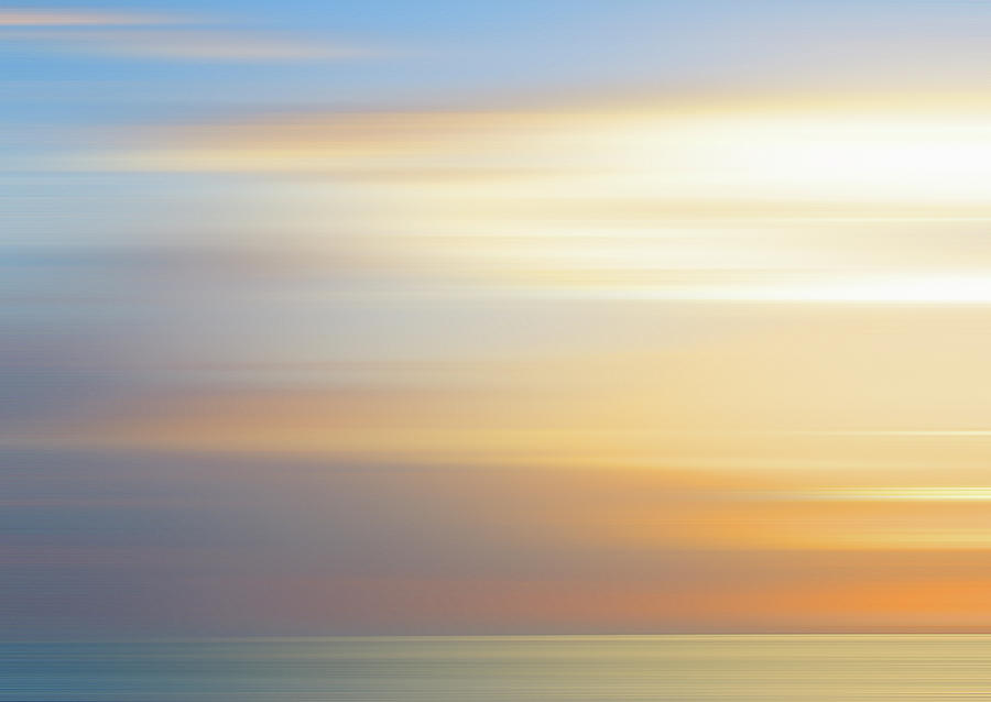 Defocused View Of Sunset Over Ocean #1 Photograph by Ikon Ikon Images