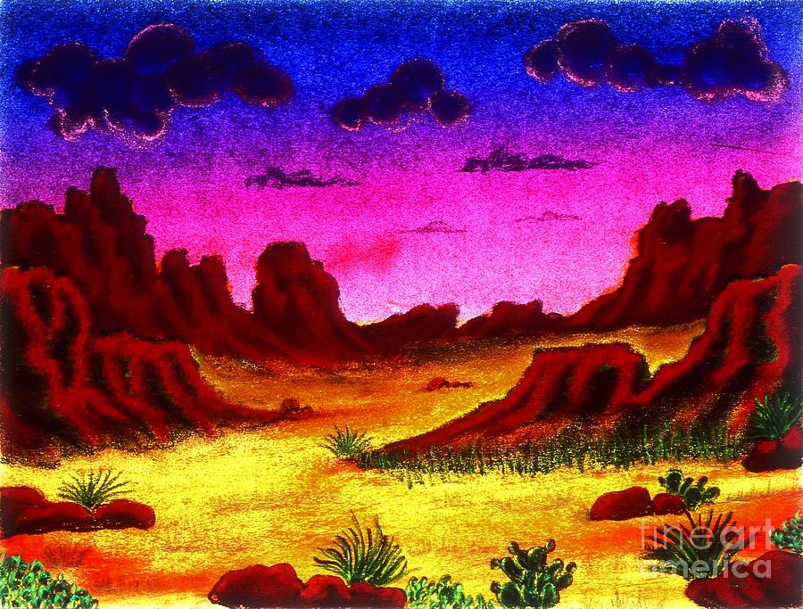 Desert Glow #1 Drawing by Karen Buford