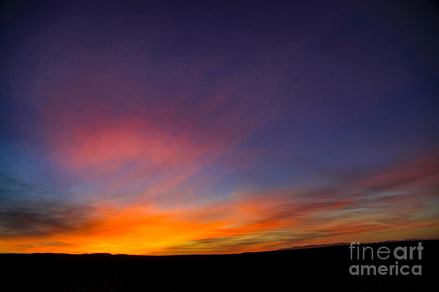 Sunset Photograph - Desert sunset #1 by Vladi Alon