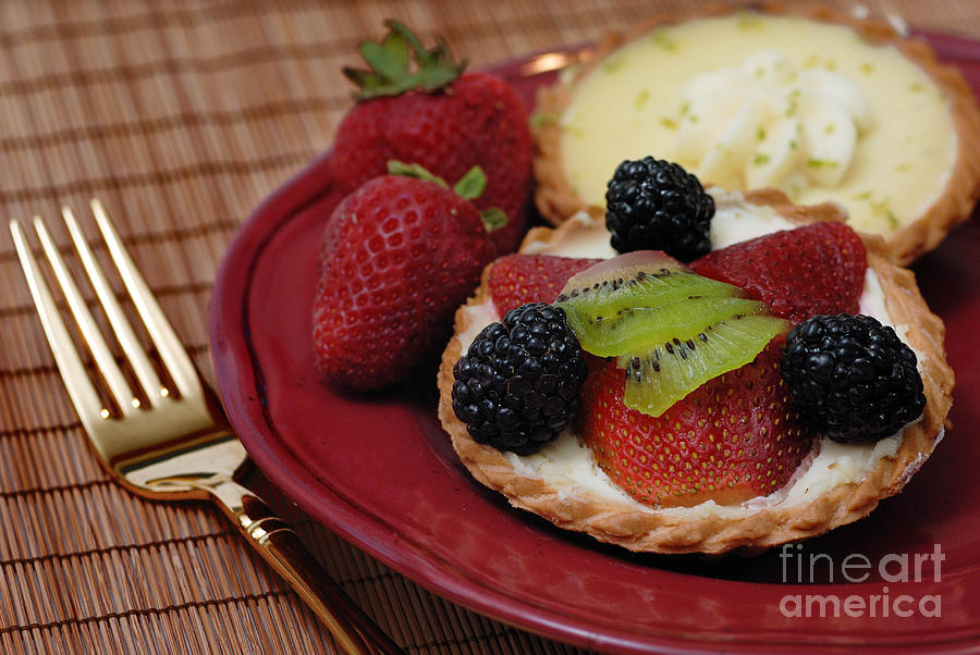 Strawberry Photograph - Dessert Tarts #1 by Amy Cicconi