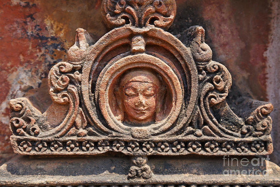 Architecture Photograph - Detail at the Hindu temple of Muktesvara Mandir in Bhubaneswar India #1 by Robert Preston