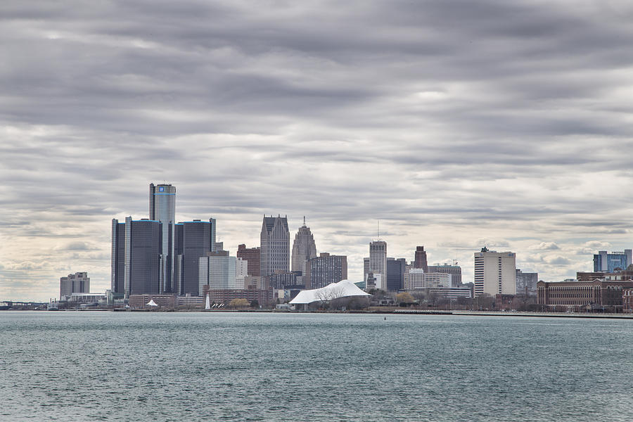 Detroit Skyline from Belle Isle #1 Photograph by John McGraw