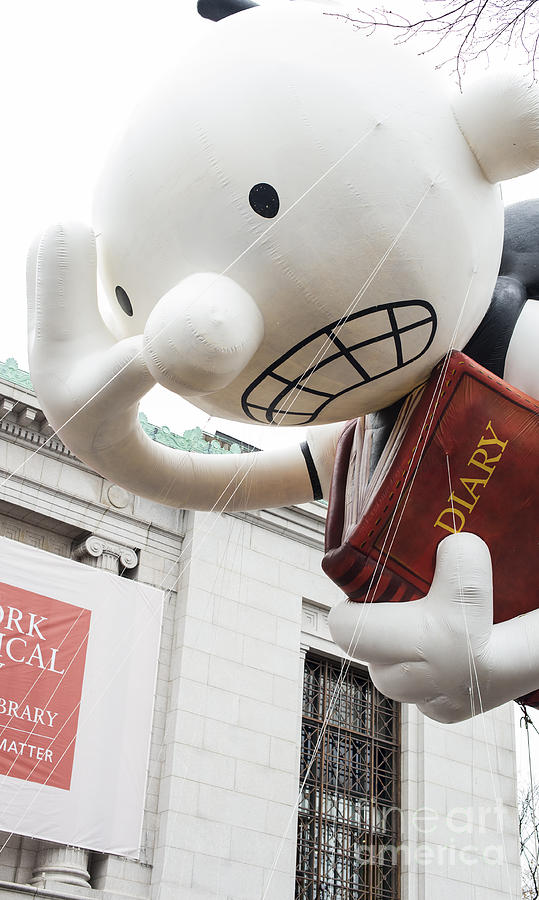 Diary of a Wimpy Kid Balloon by Amulet Books by Abrams Books at Macys Thanksgiving Day Parade Photograph by David Oppenheimer