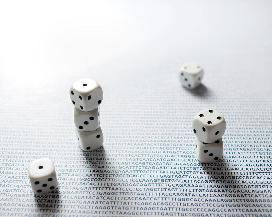 Dice And Dna #1 Photograph by Robert Brook