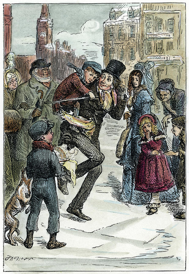 Dickens Christmas Carol, 1843 #1 Drawing by Granger