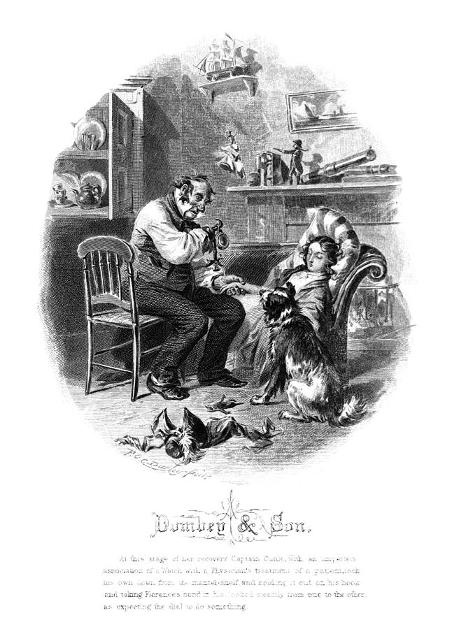 Dog Drawing - Dickens Dombey And Son #1 by Granger