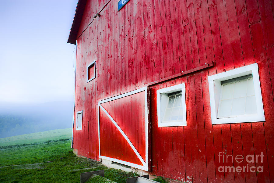 Digitally enhanced red barn. #1 Photograph by Don Landwehrle