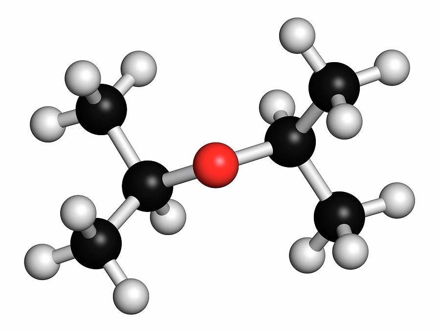 Ether Photograph - Diisopropyl Ether Solvent Molecule #1 by Molekuul