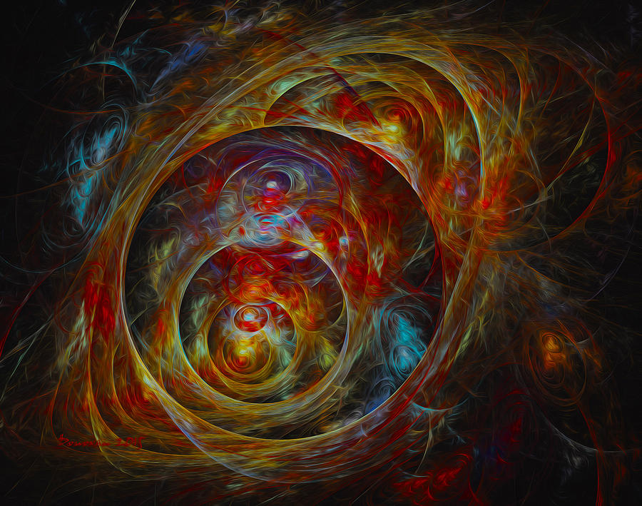 Abstract Digital Art - Dimensions by P Donovan