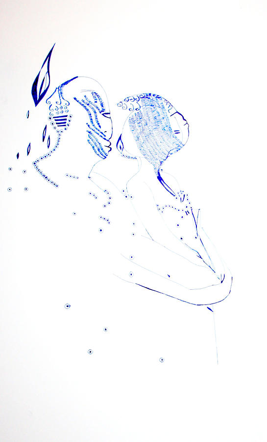 Dinka Embrace #1 Drawing by Gloria Ssali