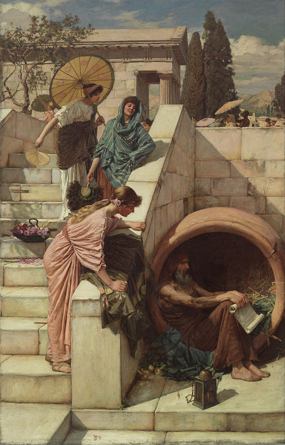 Diogenes #9 Painting by John William Waterhouse