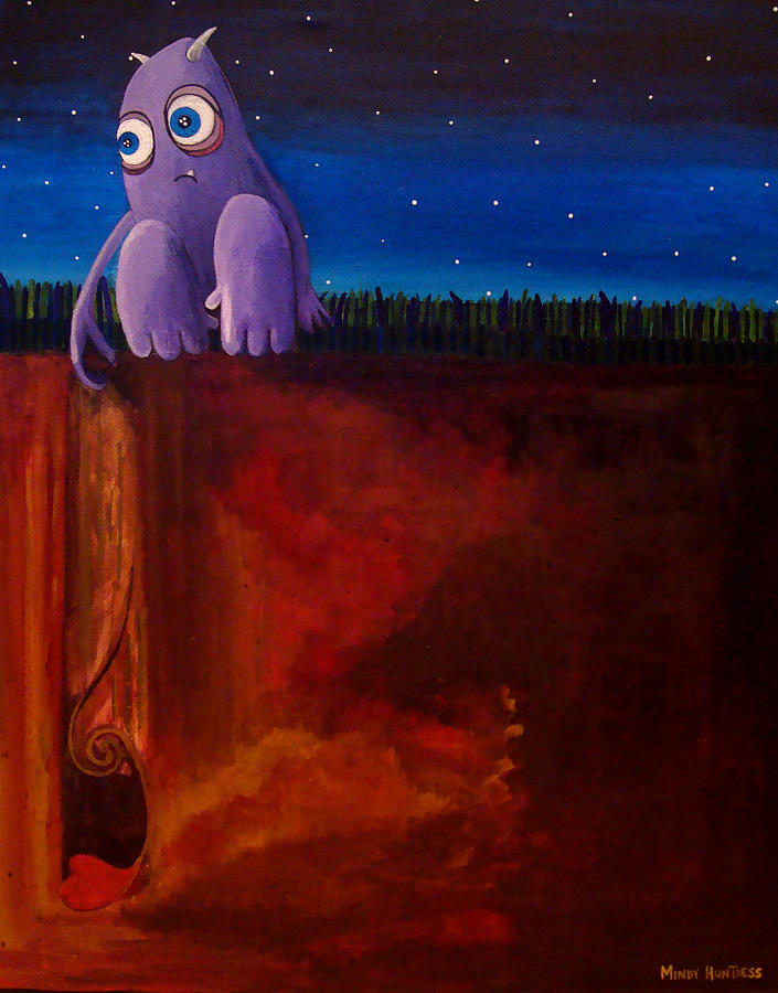 Disconnecting #2 Painting by Mindy Huntress