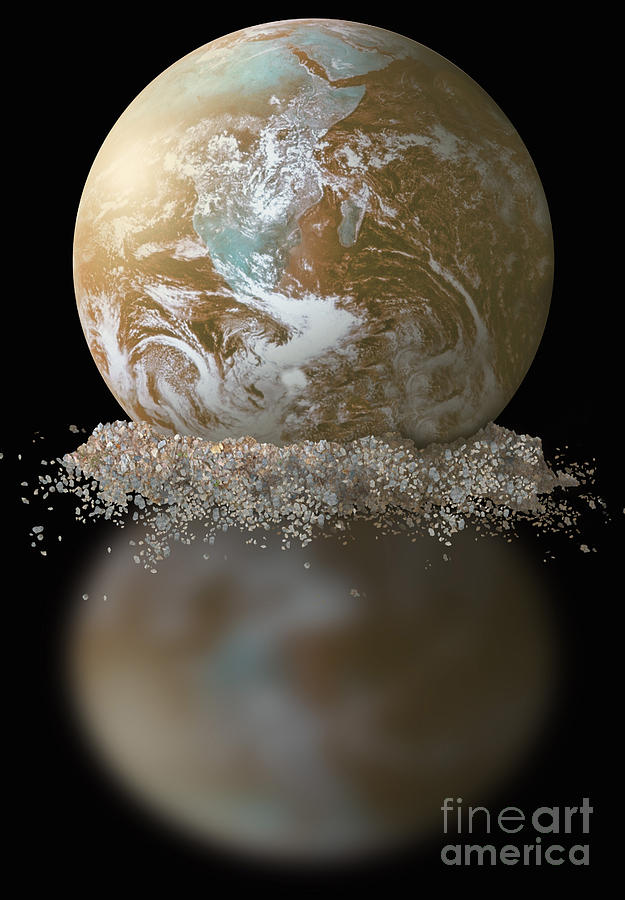 Dissolving Earth #1 Photograph by Gwen Shockey/NASA