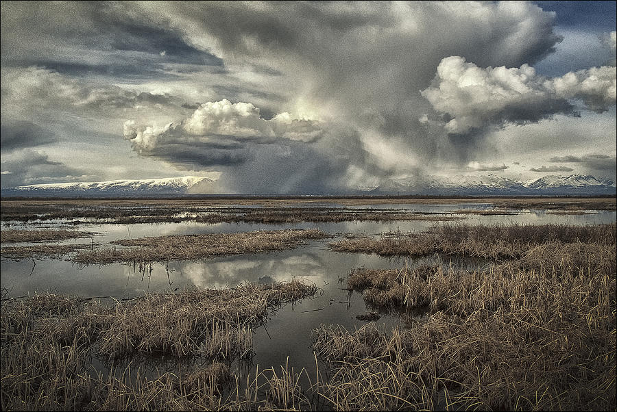 Distant Storm Photograph by Robert Fawcett