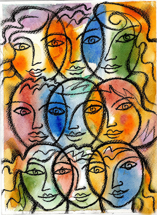 Diversity #1 Painting by Leon Zernitsky