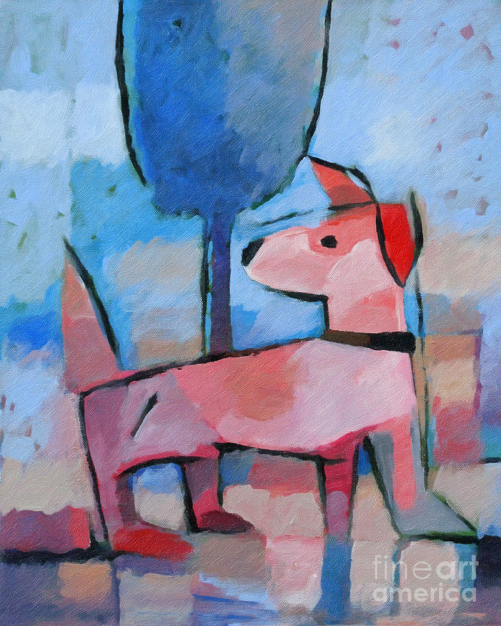 Doggy #1 Painting by Lutz Baar