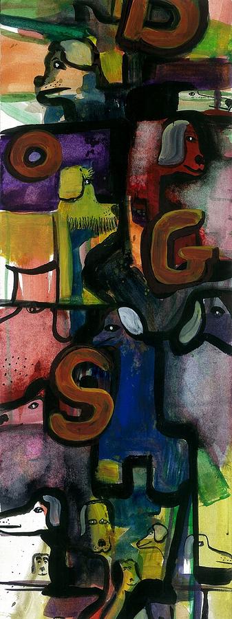 Abstract Painting - D.o.g.s. #1 by Steven Schultz