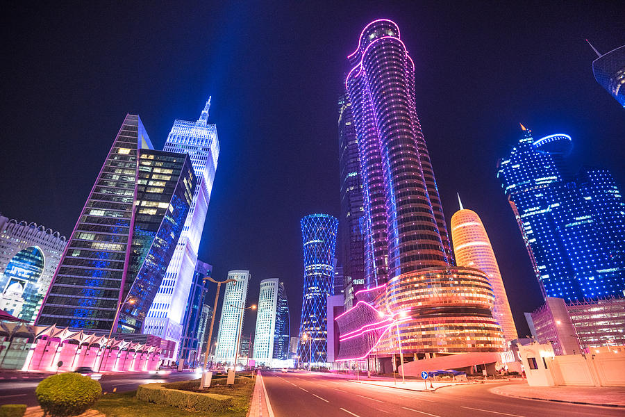 doha skyline of the downtown in Qatar #1 Photograph by Franckreporter