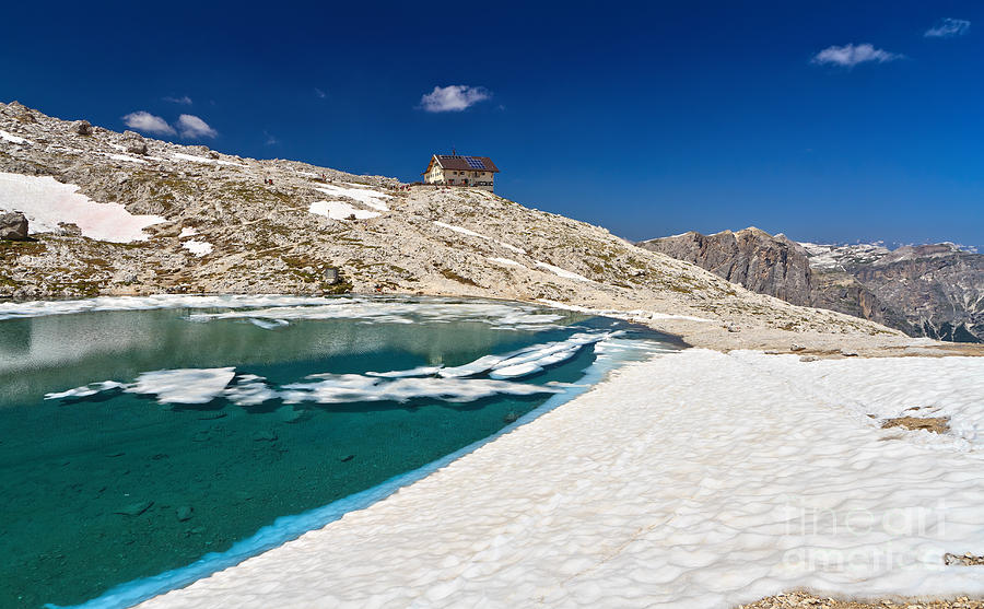 Dolomites - lake Pisciadu  #1 Photograph by Antonio Scarpi