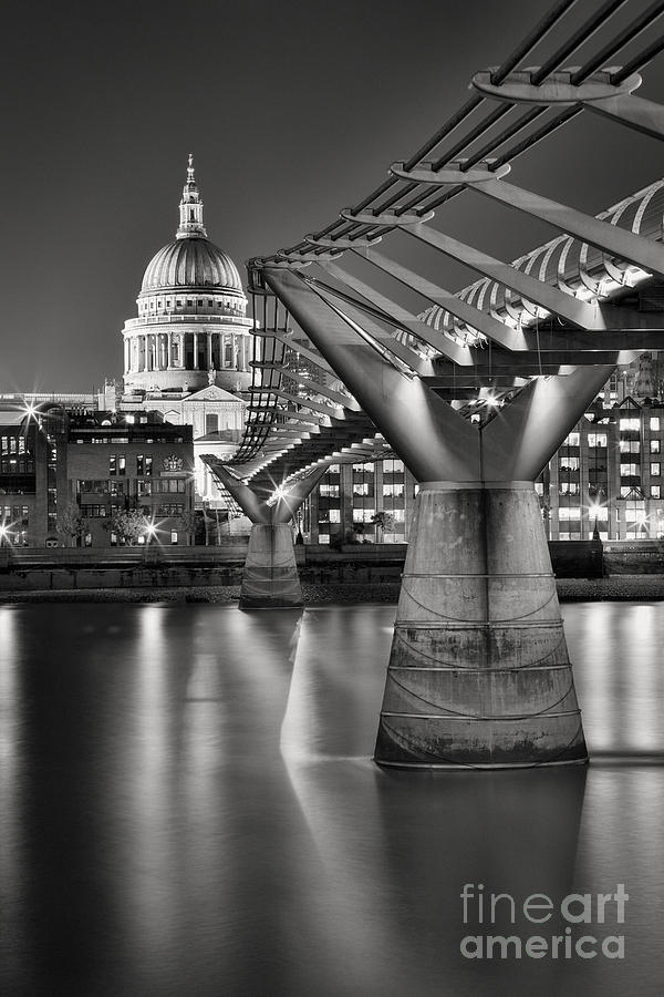 London Photograph - Dome and Bridge #1 by Rod McLean