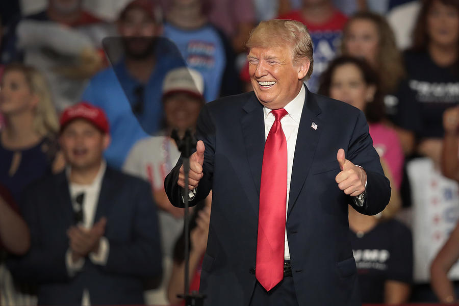 Donald Trump Holds Rally, Campaigns For Troy Balderson, In Ohio Photograph by Scott Olson Donald Trump Holds Rally, Campaigns For Troy Balderson, In Ohio Photograph by Scott Olson