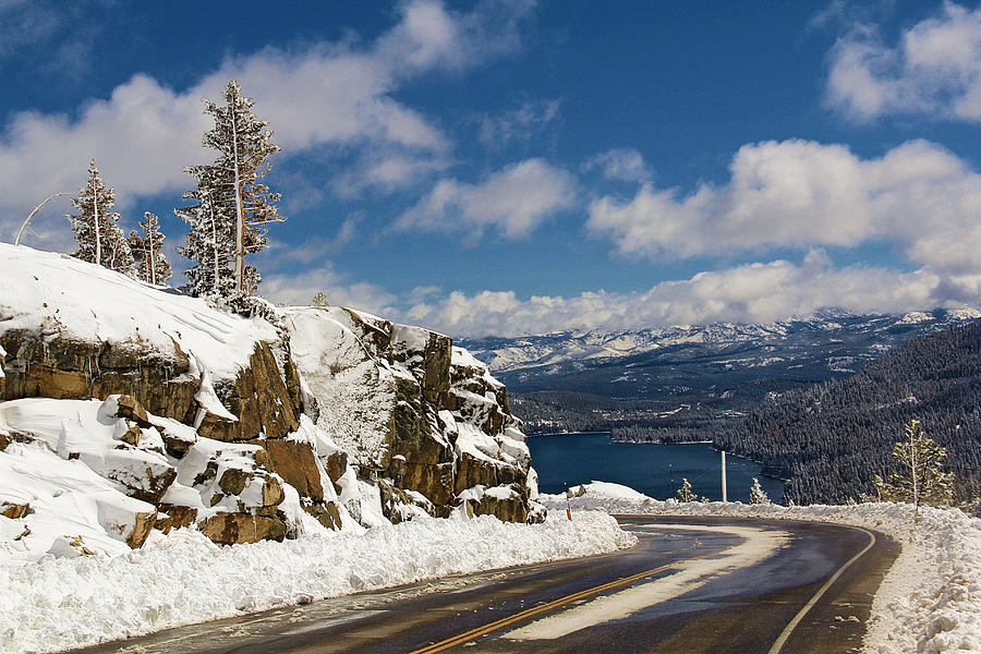 Winter Photograph - Donner Lake #1 by Shawn McMillan