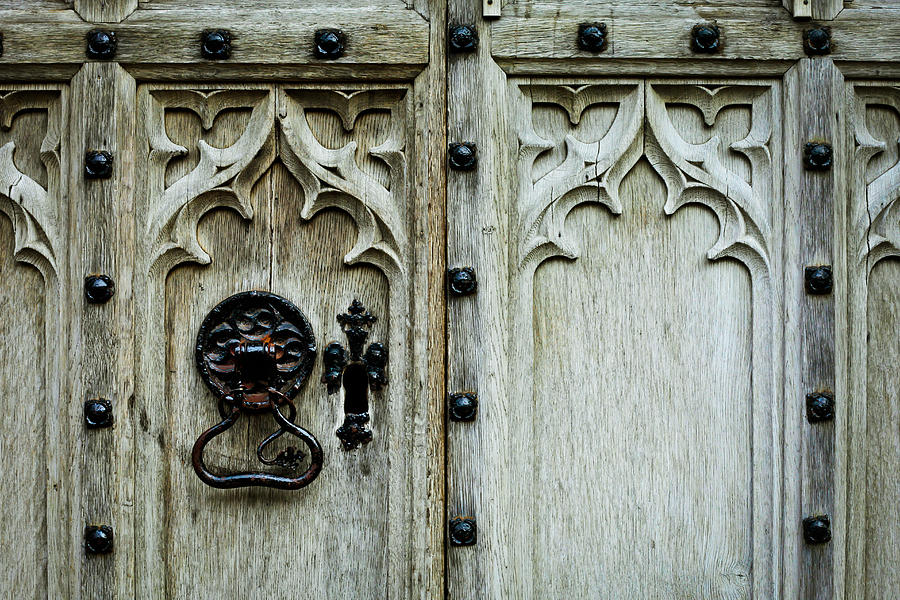 Architecture Photograph - Door handle #1 by Tom Gowanlock