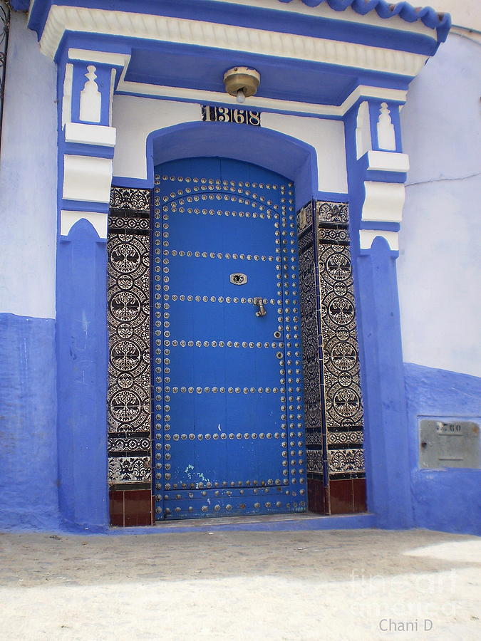 Door in Chefchaouen #3 Photograph by Chani Demuijlder
