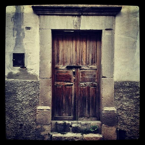 Architecture Photograph - #door #knocker #wood #mexico #old #1 by Joe Giampaoli