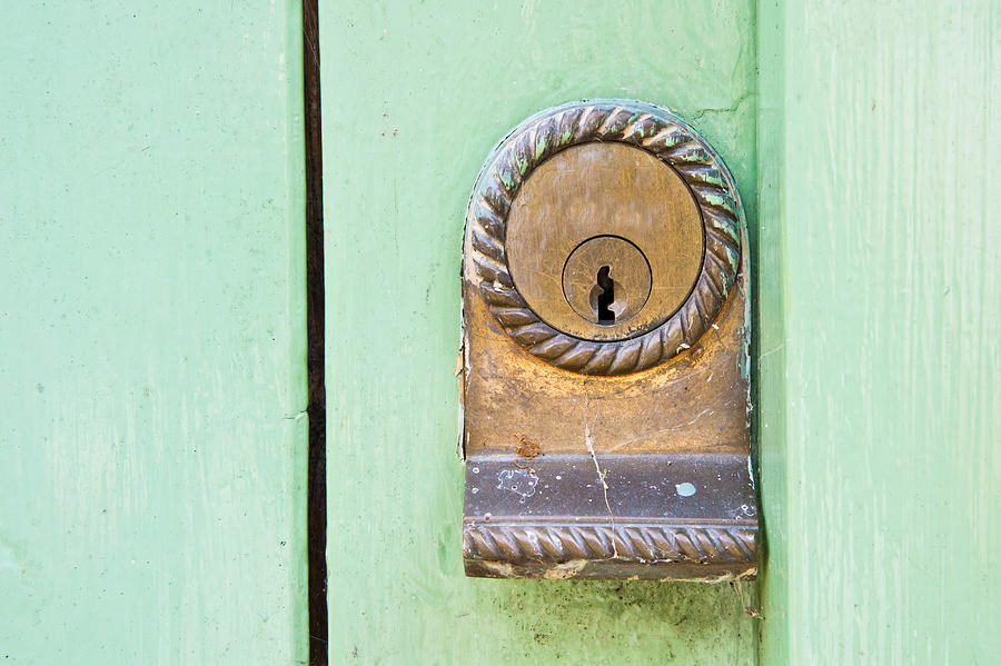 Key Photograph - Door lock #1 by Tom Gowanlock