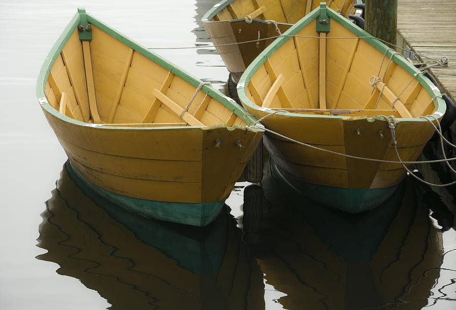 Dories at the dock #1 Photograph by Stoney Stone