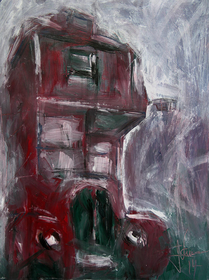 Double Decker  #1 Painting by Jim Vance