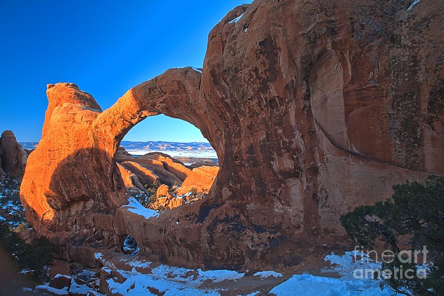 Arches National Park Photograph - Double O Glow #1 by Adam Jewell