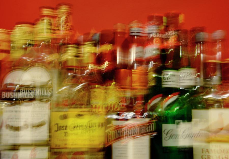 Bottle Photograph - Double Vision And Alcohol #1 by Cordelia Molloy