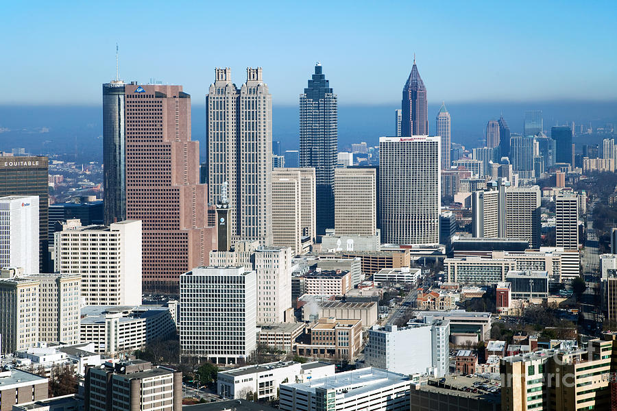 Downtown Atlanta Skyline Photograph by Bill Cobb Pixels