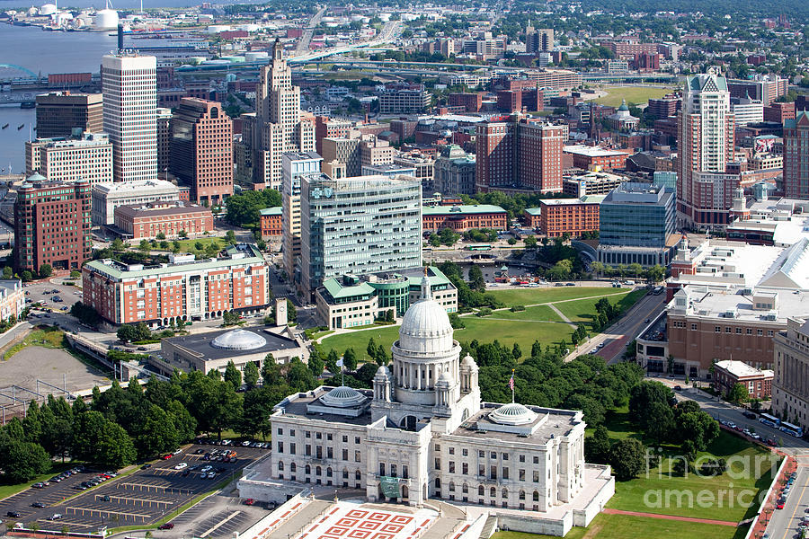 Capitol Building Photograph - Downtown Providence Rhode Island #1 by Bill Cobb