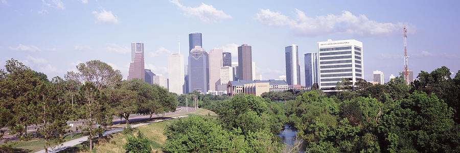Downtown Skylines, Houston, Texas, Usa #1 Photograph by Panoramic Images