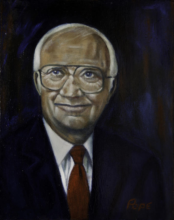 Dr. Earl A. Pope Painting by Bruce Ben Pope