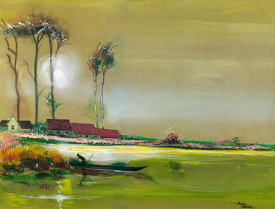 Dream Lake #2 Painting by Anil Nene