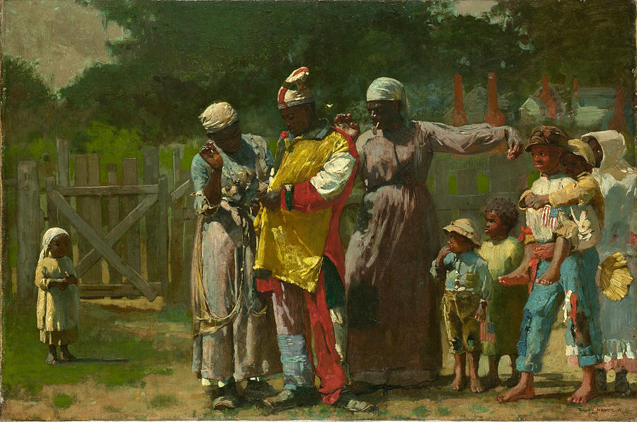 Dressing for the Carnival Painting by Winslow Homer