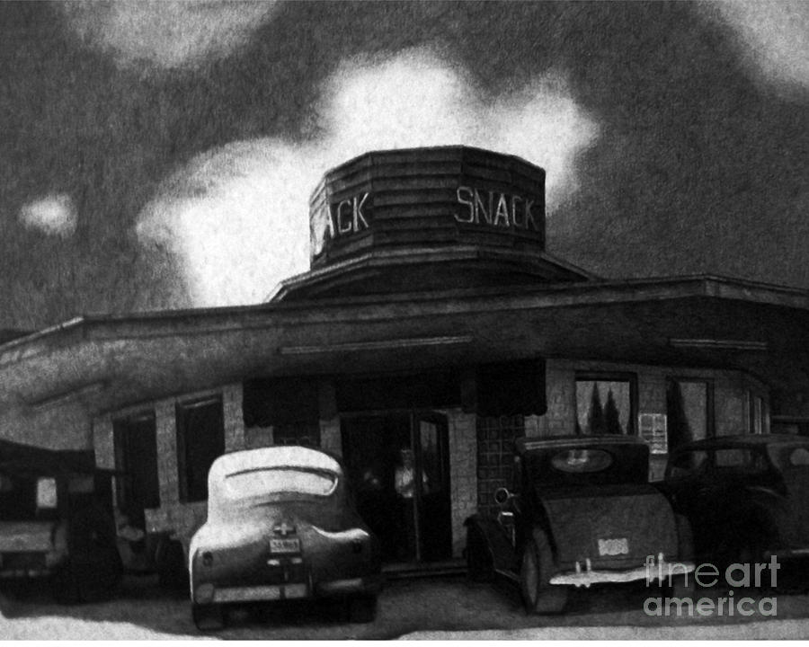 Drive In Drawing by Matthew James - Fine Art America