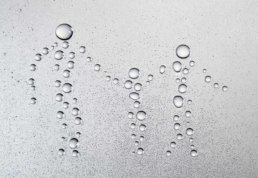 Droplets Of Water That Shaped Walking #1 Photograph by Hiroshi Watanabe