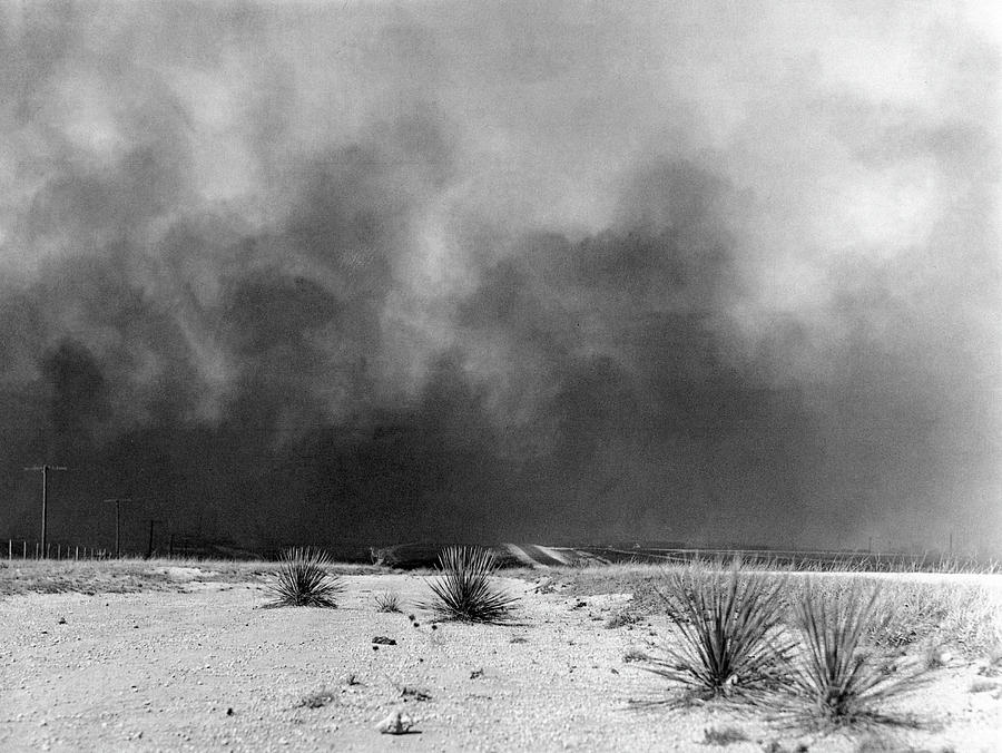 1936 Photograph - Drought Dust Storm, 1936 #1 by Granger