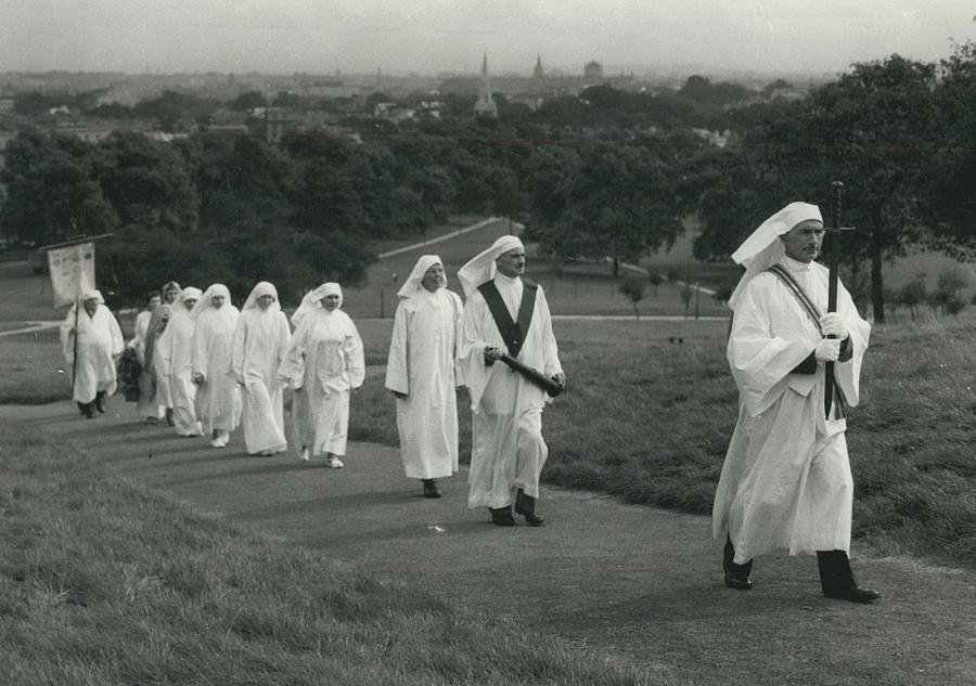 Druid Gathering For Autumn Equinox Photograph by Retro Images Archive ...