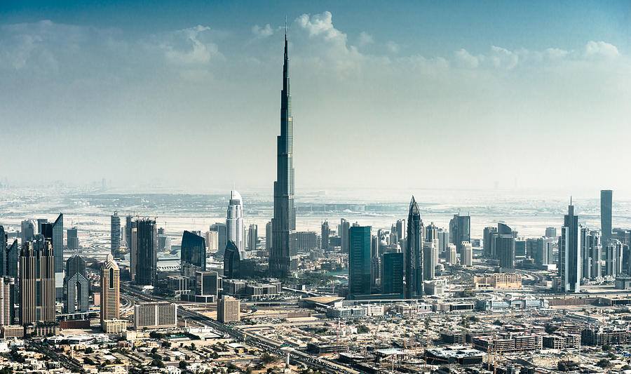 Dubai Skyline With Downtown #1 Photograph by Franckreporter