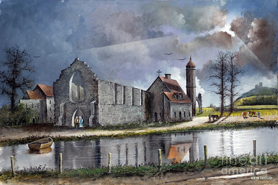 Dudley Priory, Worcestershire - England  Painting by Ken Wood
