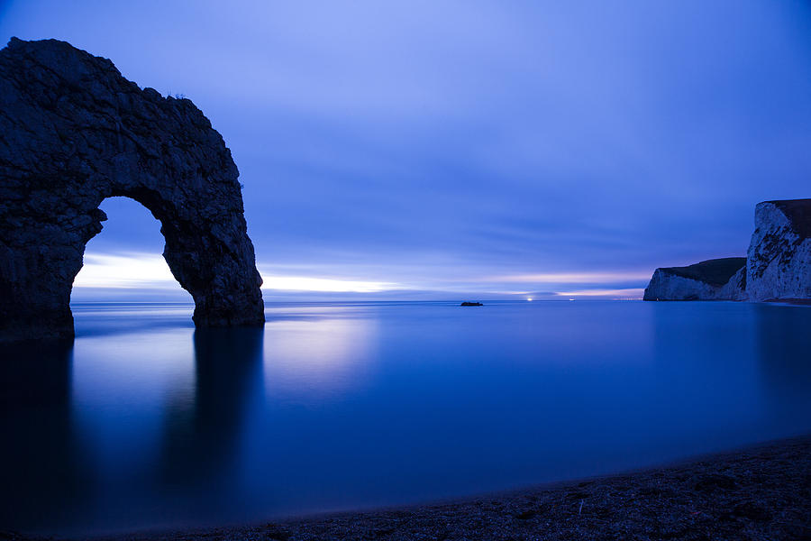 Durdle Door at Dusk Photograph by Ian Middleton